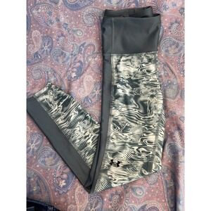 Under Armour Women's Heatgear Compression Leggings S Ankle HighRise Green Pocket